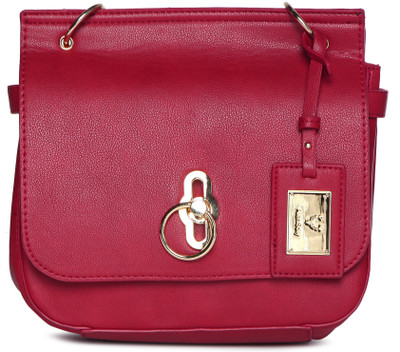 

Allen Solly Women Casual Red PU Sling Bag