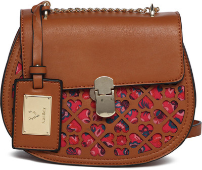 

Allen Solly Women Casual Brown PU Sling Bag