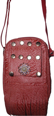 

Aayatouch Girls Casual, Formal, Evening/Party Brown Leatherette, Nylon, Silk Sling Bag
