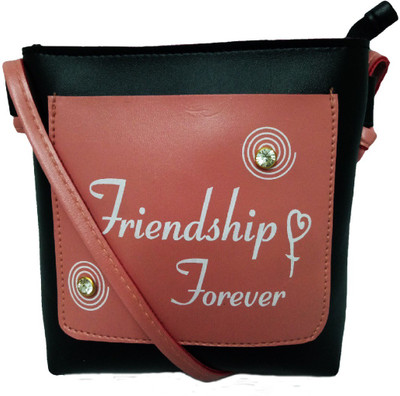 

bandicoot Women Casual Brown, Black PU Sling Bag, Black;brown
