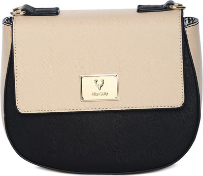 

Allen Solly Women Casual Black, Beige PU Sling Bag, Beige;black