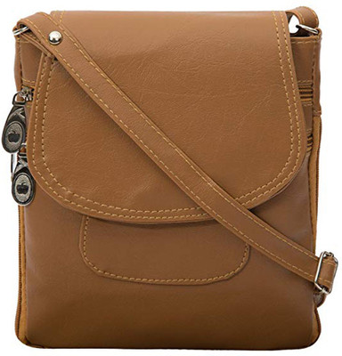 

HD Girls Evening/Party, Casual, Formal Brown PU Sling Bag