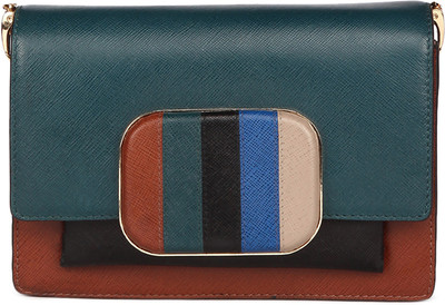

Da Milano Women Casual Multicolor Leatherette Sling Bag