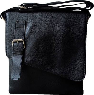 

Online Hub Boys & Girls Casual, Formal, Evening/Party Black PU Sling Bag