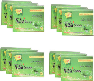 

SLT AYURVEDA TULSI SOAP (PACK OF 12)(900 g, Pack of 12)