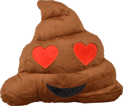 

Deals India Heart Eyes Emoji Brown cute poop cushion pillow ( 35 cm) - 35 cm(Brown)