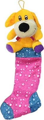

My Baby Excels Yellow Dog Plush X'mas Stocking Pink Colour 45 cm - 45 cm(Multicolor)