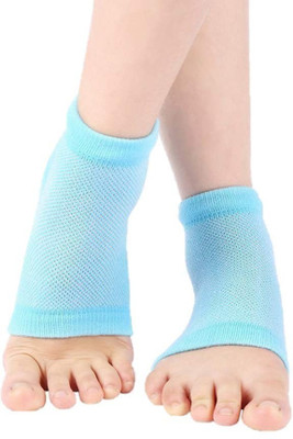 

deepak Men's and Women's Silicone Gel Heel Socks for Dry Hard Cracked Heel Repair Pad, Heel Support (, Sky Blue