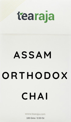 

Tearaja Assam Orthodox Chai, 300 Gms | Makes 150 Cups | Exotic Tea | Dental Hygiene | Strengthen Teeth and Fight Cavities | Nitrogen Flushed, Vacuum Sealed for Freshness Orange Black Tea(300 g, Vacuum Pack)