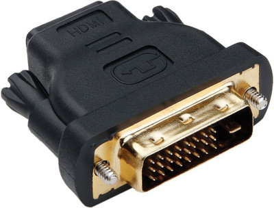 

Ps TV-out Cable HDMI Female To DVI Male Adapter 24+1 LCD HDTV DVD - Coupler(Black, For TV)