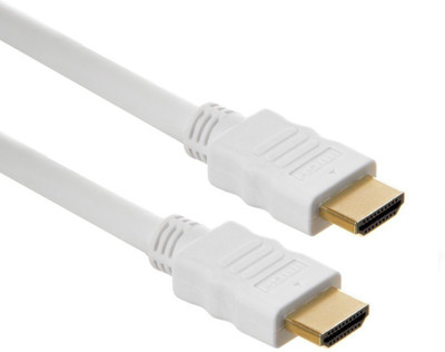 

BOSSTECH TV-out Cable HDMI Cable HIGH SPEED 1.4V Copper Cable 5 meter Meter (Gold Plated) 3D/LED/Plasma/LCD/Full HD/Projector/Tft HDMI Cable (WHITE) 5 METER(White, For TV, 5)