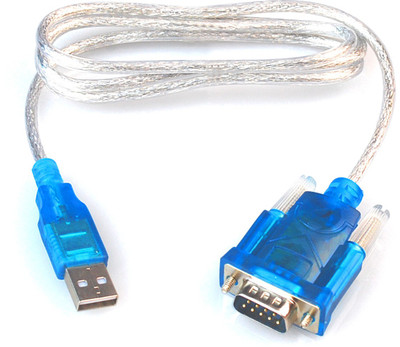 

Ps TV-out Cable Usb To RS232 Serial Cable Converter Adapter(Blue, For Computer)