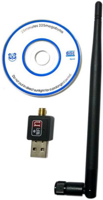 

TRUE SHOP 600Mbps WiFi Dongle Wireless 802.11n/g/b with Antenna USB Adapter USB Adapter(Black)