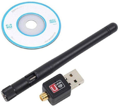 

TRUE SHOP Wifi Dongle 802.11N (with Antenna) Wireless USB Adapter USB Adapter(Black)