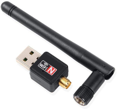 

TRUE SHOP 600Mbps USB WiFi Dongle Wireless Adapter 802. 11n/g/b with Antenna for All PC, Laptops and Android USB Adapter(Black)