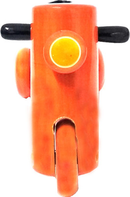 

Khadi Eco Basket Channapatna Wooden New Style Handmade Bike(Orange)