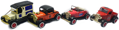 

Tingoking Antique Royal Model Vintage Push Back Friction Cars For Kids ( Set Of 4)(Multicolor)