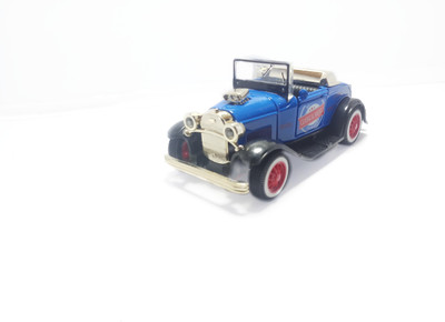 

Tingoking Scale Model Toy Antique Vintage Die Cast Friction Model Car Toys For Kids(Blue)