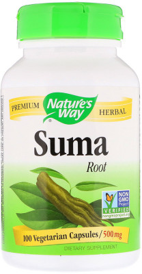 

Nature's Way Nature's Way, Suma, Root, 500 mg, 100 Vegetarian Capsules(100 No)
