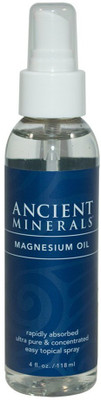 

Ancient Minerals Magnesium Oil Spray 4 oz. -Pure Genuine Zechstein Magnesium Chloride Supplement(118 ml)