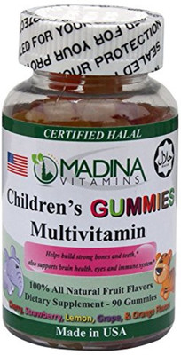 

Madina Vitamins Halal Children Gummies Multivitamins (90 Gummies Supplements)(90 No)