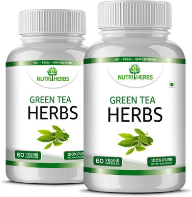 

Nutriherbs Green Tea Herbs - 60 Capsules - (Pack of 2)(120 No)