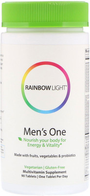 

Rainbow Light Men's One, Nourish your body for energy & vitality 90 Tablets Vegetarian(90 No)