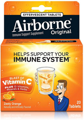 

airborne Original Immune Support Supplement, Zesty Orange - 20 Count(20 No)