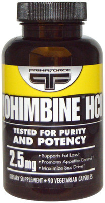 

PRIMAFORCE Yohimbine HCl, 2.5 mg, 90 Veggie Caps(90 No)