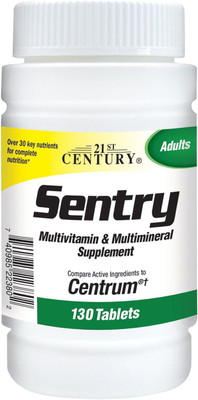 

21st Century Sentry, Multivitamin & Multimineral Supplement, 130 Tablets(130 No)