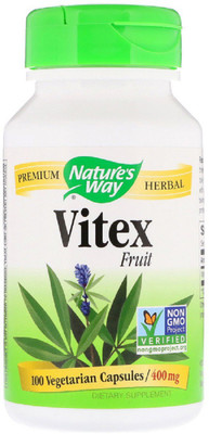 Nature's Way Nature's Way, Vitex Fruit, 400 mg, 100 Vegetarian Capsules(100 No)