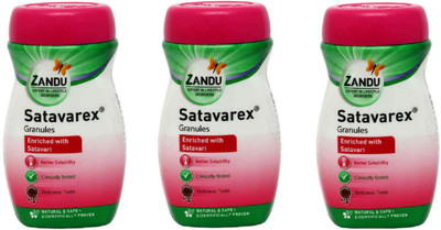 

Zandu Satavarex Granules for pregnent women and increasing breast milk ( pack of 3)(630 g)