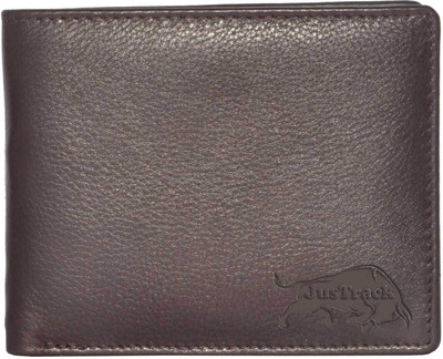 

JusTrack Men Brown Genuine Leather Wallet(7 Card Slots)