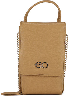 

E2O Fashion Women Beige Fabric Wallet(11 Card Slots)