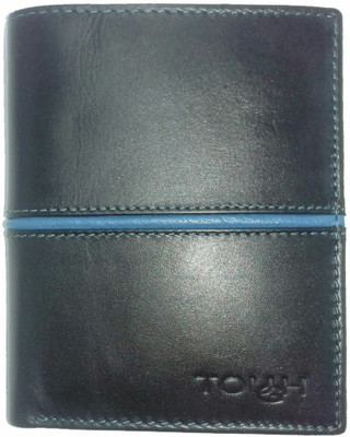 

TOUGH Men Black Genuine Leather Wallet(9 Card Slots), Dark brown