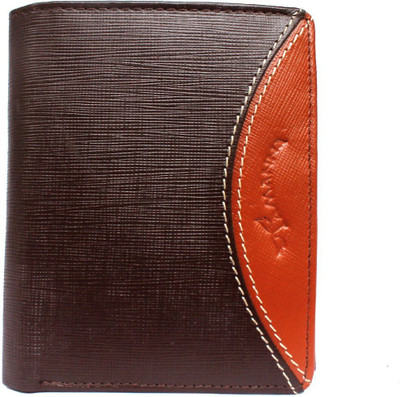 

Tamanna Men Brown, Tan Genuine Leather Wallet(4 Card Slots), Multicolor