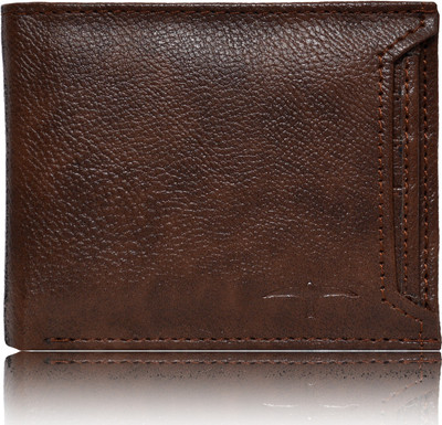 

BULLFINCH Men Brown Genuine Leather Wallet(7 Card Slots)