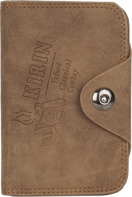 

Peacock Mundkar Boys Tan Artificial Leather Wallet(6 Card Slots), Brown