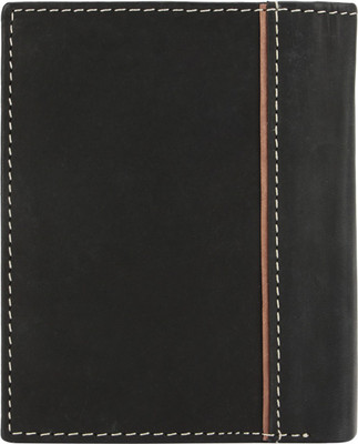 

Ananya Men Black Genuine Leather Wallet(6 Card Slots), Black-125