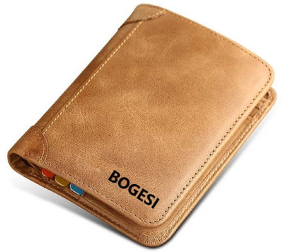 

Bogesi Men Tan Artificial Leather Wallet(7 Card Slots)