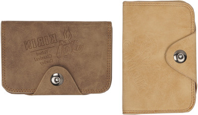 

Peacock Mundkar Boys Tan, Brown Artificial Leather Wallet(6 Card Slots), Brown;tan