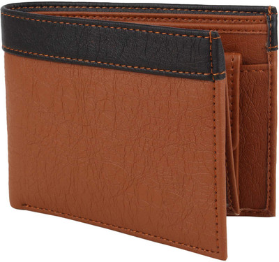

Helizest Men Tan Artificial Leather Wallet(10 Card Slots)