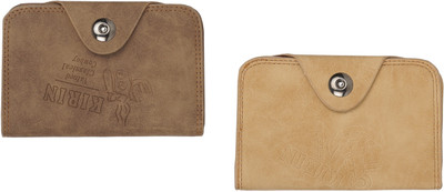 

Peacock Mundkar Boys Tan, Brown Artificial Leather Wallet(6 Card Slots), Brown;tan