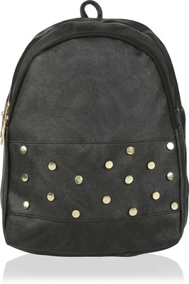 

Kleio Designer Studded Backpack for Women / Girls 12 L Backpack(Black)