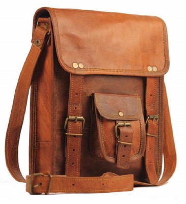 

RSN Real Leather Messenger Bag Laptop MacBook Satchel Crossbody Bag Messenger Bag(Brown, 13 inch)