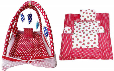 

Krishna Kids Toys Cotton Bedding Set(Red)