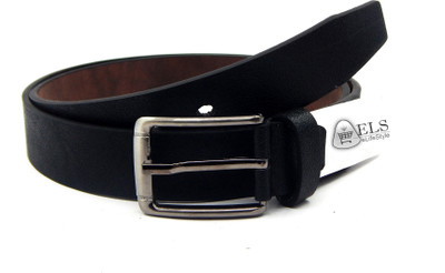 

ELS Men Formal, Casual, Evening, Party Black Artificial Leather Belt