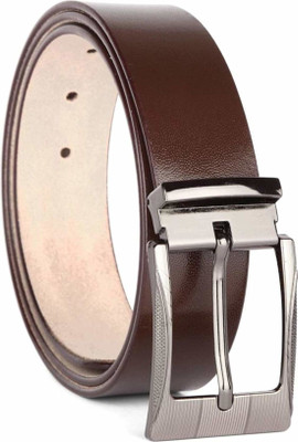 

popo Men Casual, Party, Formal, Evening Brown Genuine Leather Belt