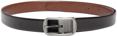 

TEAKWOOD Men Formal Black Genuine Leather Reversible Belt
