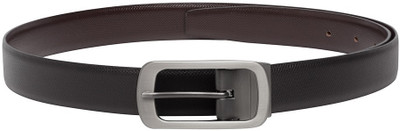 

TEAKWOOD Men Formal Black Genuine Leather Reversible Belt